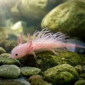 Axolotl + Sea anemone